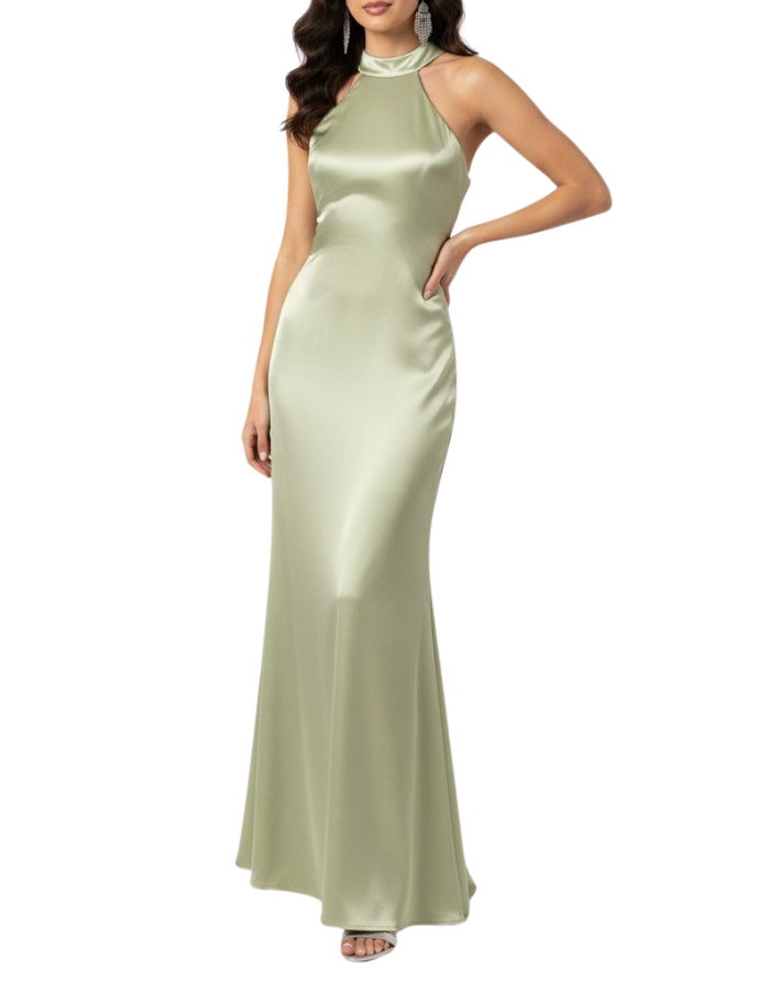 vestido Verde Oliva/Sage S en renta