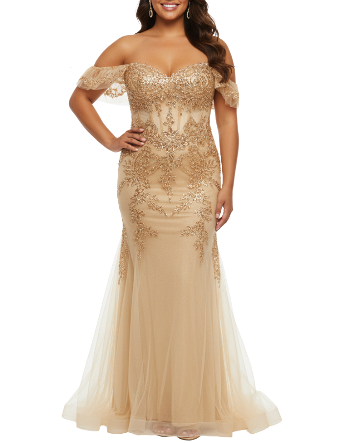vestido Dorado en renta