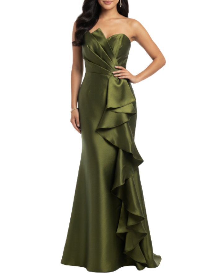 vestido Verde Oliva/Sage en renta